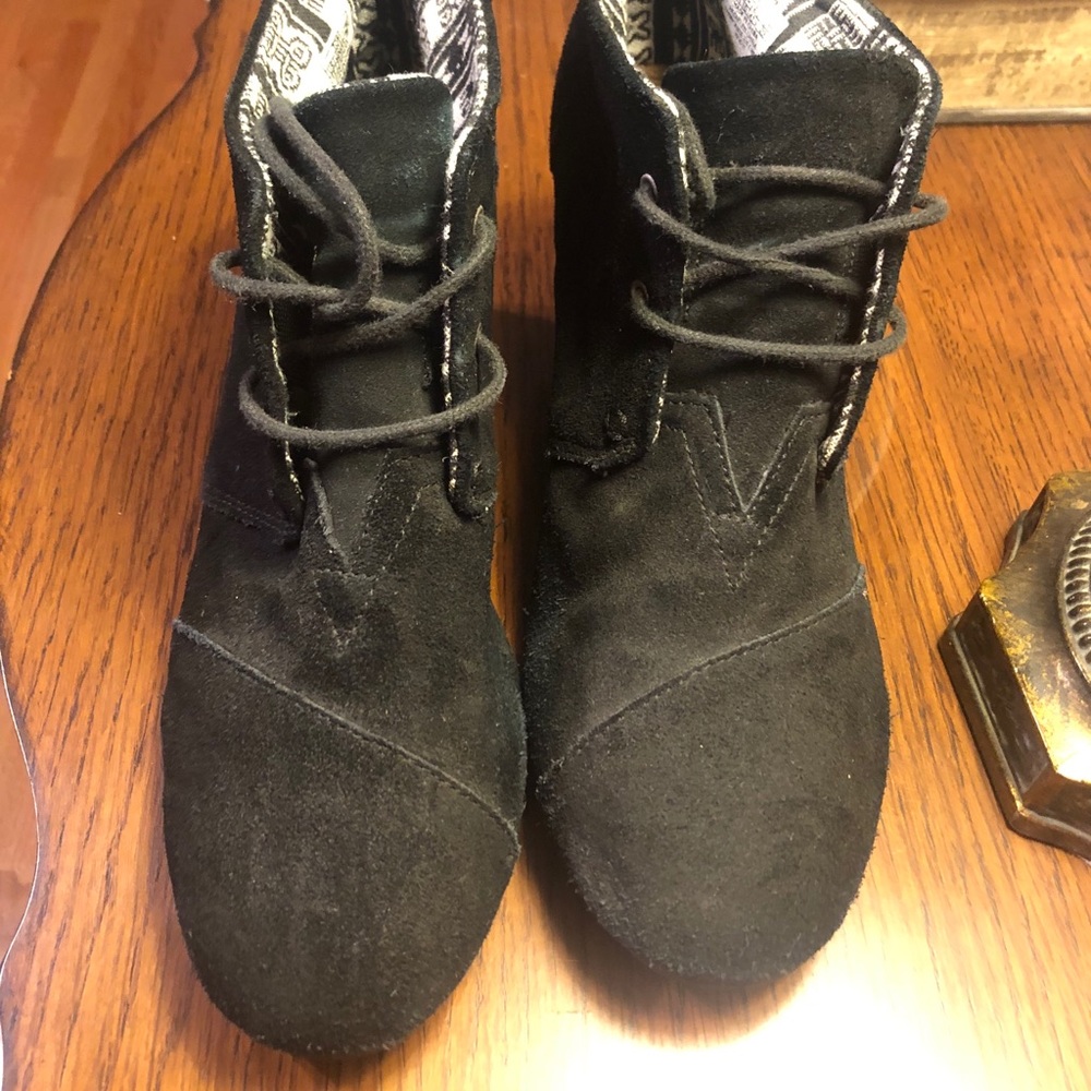 TOMS black booties